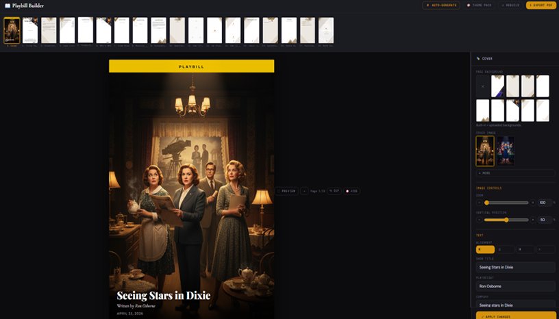 Playbill Builder